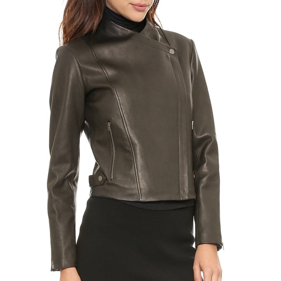 Black Theory Phelan New Ford Leather Jacket, Large - Picture 3 of 15